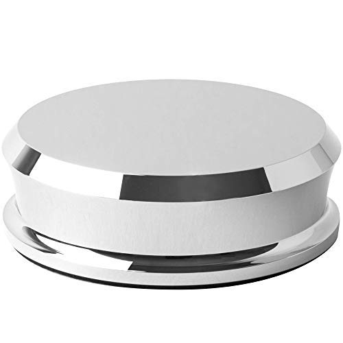 Hudson Hi-Fi SmallBen Record Weight Stabilizer - Small Vinyl Turntable Weight (Black and Chrome)