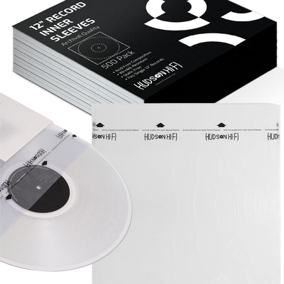 Hudson Hi-Fi Vinyl Record Archival Clear - Inner Sleeves - Protect LP Albums