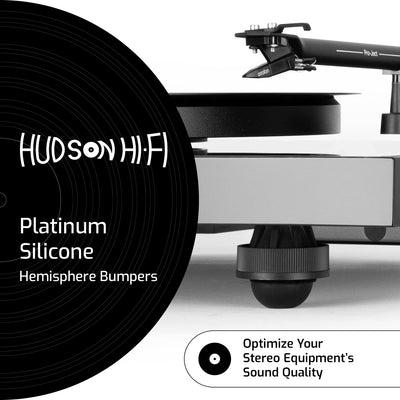 Platinum Silicone Hemisphere Bumper, Non - Skid Isolation Feet with Adhesive - 20 Duro