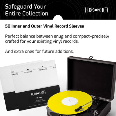HUDSON HI-FI VINYL RECORD INNER AND OUTER SLEEVES BUNDLE