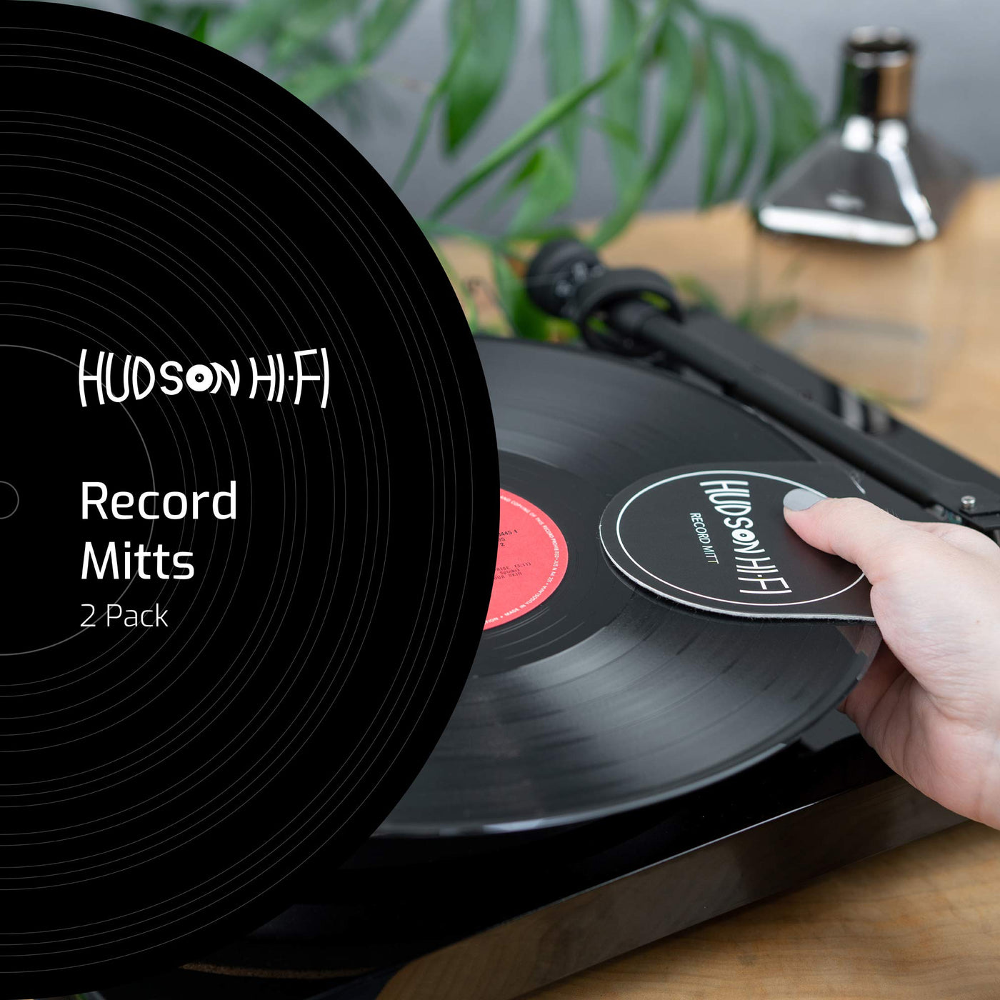 Hudson Hi-Fi Record Mitt Anti Static Record Cleaner Handler Three Pack