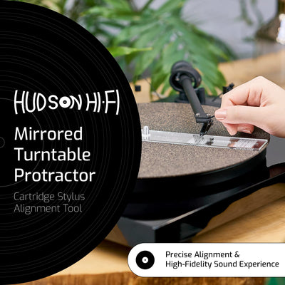 Hudson Hi-Fi Turntable Stylus Alignment Protractor Tool