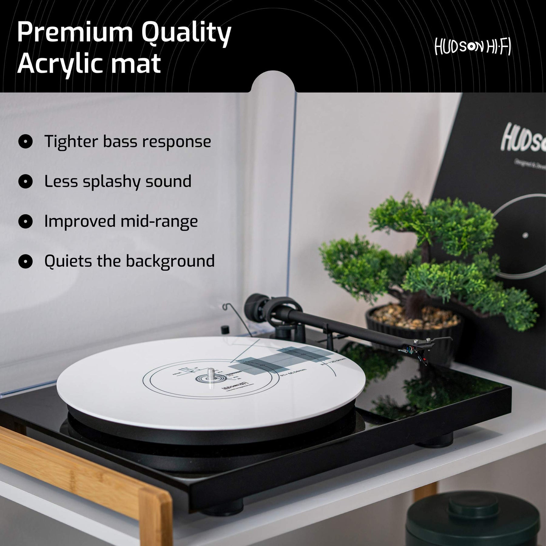 Turntable Strobe Disc Mat, Durable 12