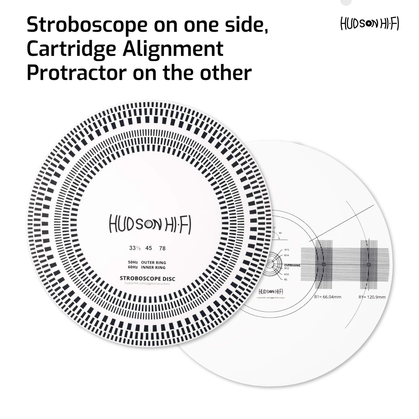 Hudson Hi-Fi Stroboscope and Protractor Mat