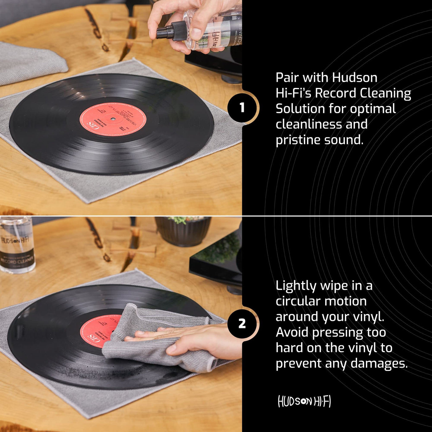 Hudson Hi-Fi Microfiber Record Cleaning Cloth